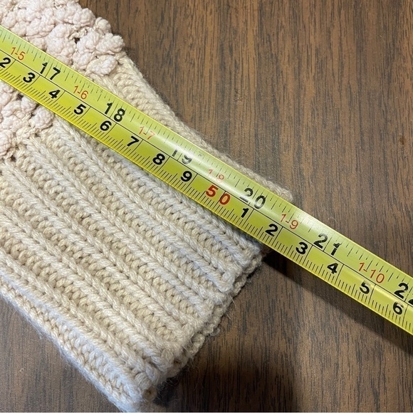 𝅺FAVLUX Women's Popcorn Hoodie Tan Oversized Sweater S - Picture 12 of 12